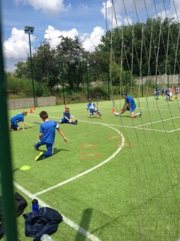 Зозуля и Ротань открыли детский футбольный лагерь