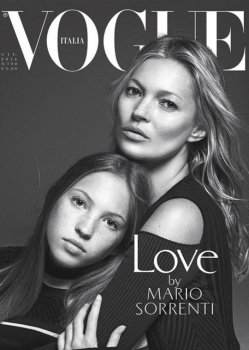 Кейт Мосс с 13-летней дочерью снялась для обложки Vogue (Фото)