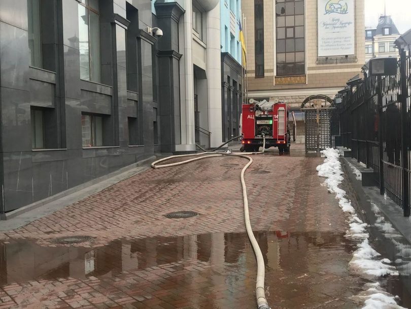 В Киеве в здании Минфина произошел пожар