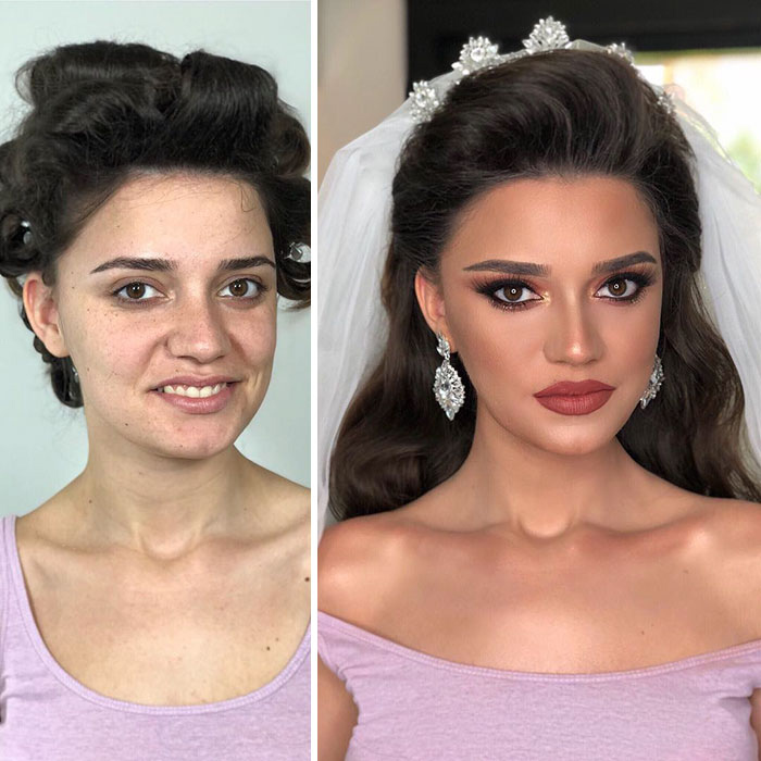 Невесты до и после нанесения макияжа: Как визажист из Косово дарит девушкам чудо преображения