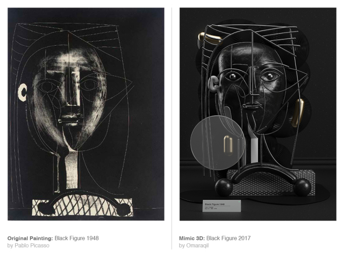 Пикассо, воссозданный в 3D: Интерпретация знаменитых картин на новый лад