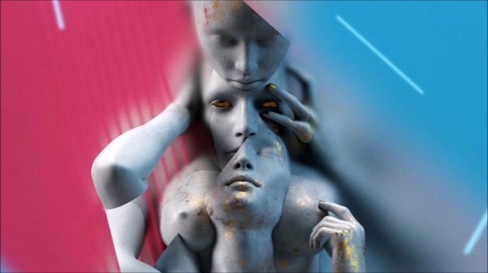 Чувственно-философские скульптуры о любви и боли от современного цифрового художника