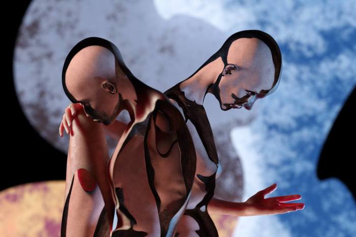 Чувственно-философские скульптуры о любви и боли от современного цифрового художника