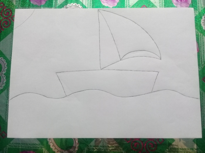 Чем заняться с детьми: Как нарисовать кораблик зубной пастой и акварелью