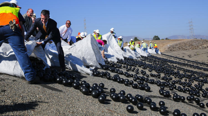 «Черное поле»: зачем власти Лос-Анджелеса высыпали 96 млн шаров в водохранилище