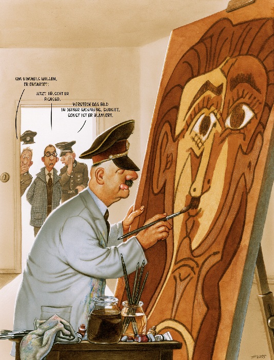Провокационные карикатуры, которые довели до тюрьмы художника Герхарда Хадерера