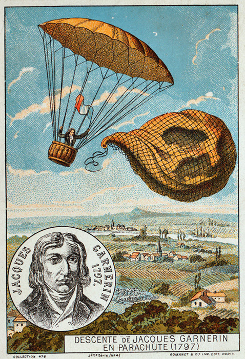 Какими были первые парашюты, и как произошел первый удачный прыжок