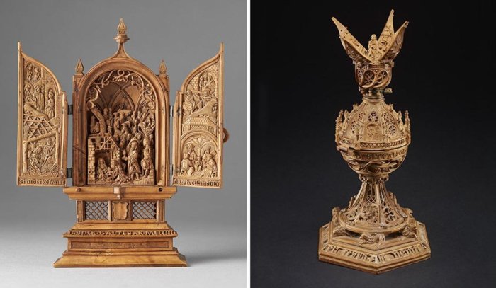 Загадочные самшитовые миниатюры: Готические шедевры XVI века величиной с орех