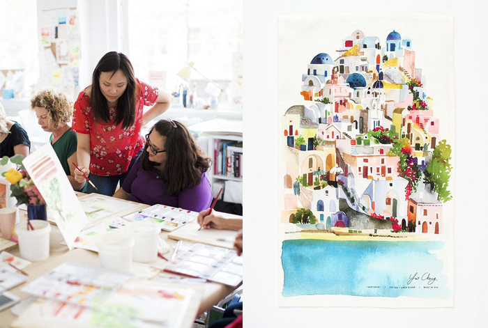 Искусство - на кухню: Как художница Яо Ченг создает текстиль с яркими акварельными принтами