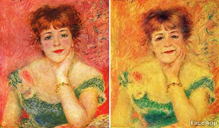 Как выглядели бы красавицы с портретов всемирно известных художников, став старше на 30 лет