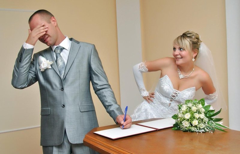 Смешные фотографии со свадеб