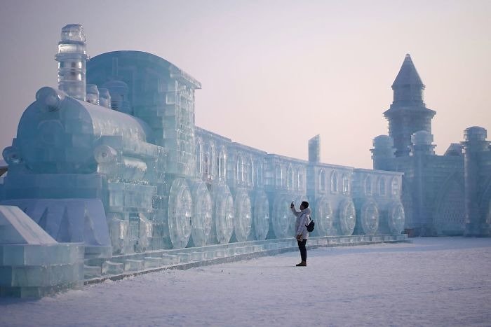 Чем удивил Харбинский фестиваль ледовых скульптур в 2020 году