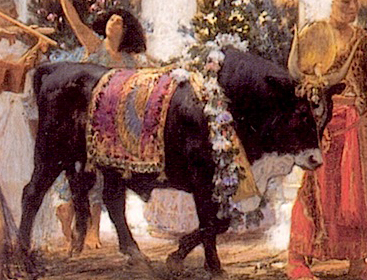 Тайна древней церемонии на картине Бриджмена: «Процессия быка Анубиса»: 