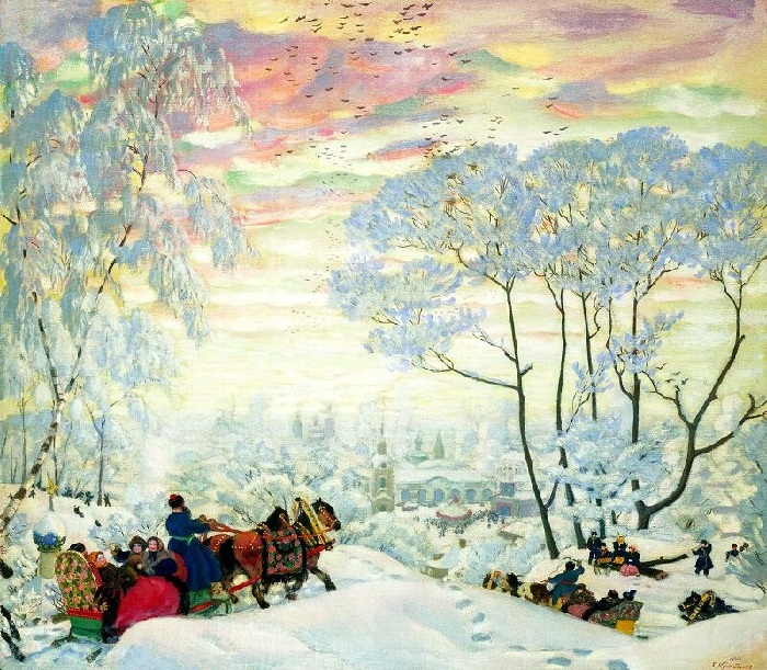 Как известный живописец Борис Кустодиев написал великолепный зимний пейзаж «на слух»