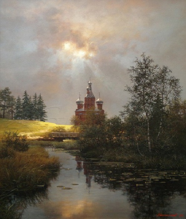 Провинциальный художник рисует очень русские пейзажи, которые возвращают в душу гармонию