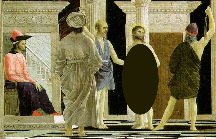 Тайны и скрытые толкования одной из самых загадочных картин: «Бичевание Христа» Пьеро делла Франческа